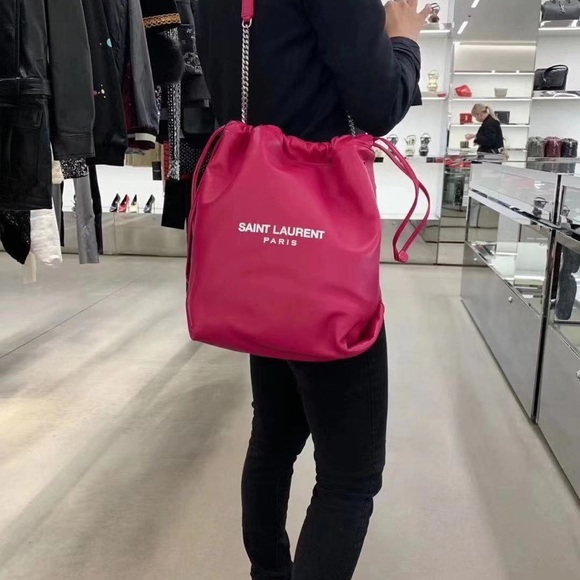 Yves Saint Laurent Handbags - NWT Saint Laurent Neonoe Shoulder Bag Pink